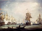The Battle Of Trafalgar, 1805 by Thomas Buttersworth